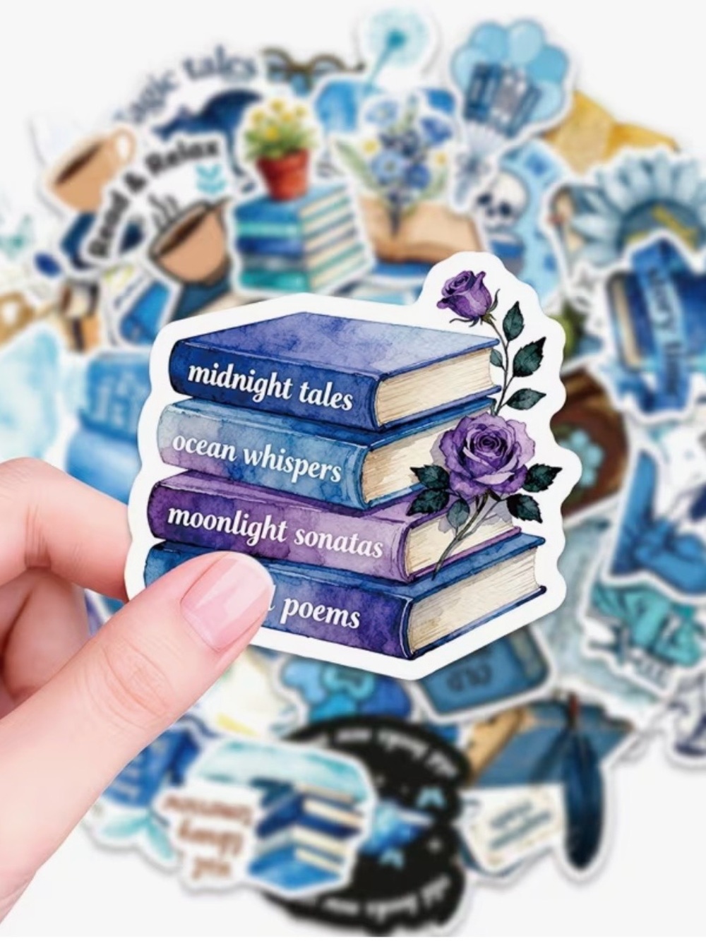 56 Blue Books Reading Stickers Magical Tales Stories